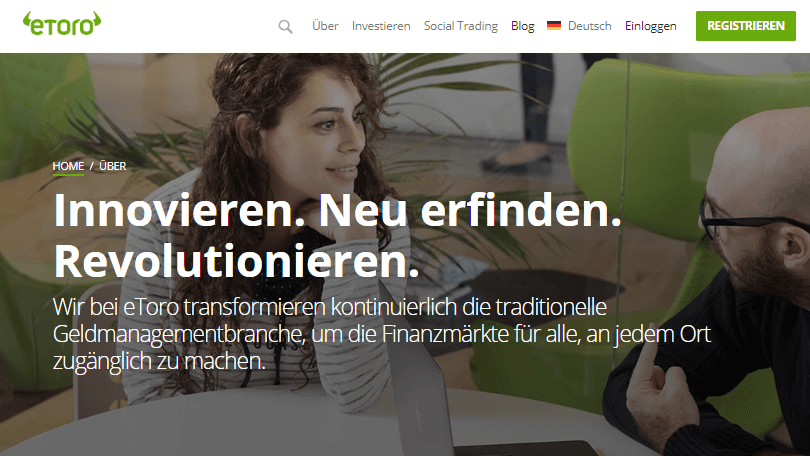 eToro Webseite
